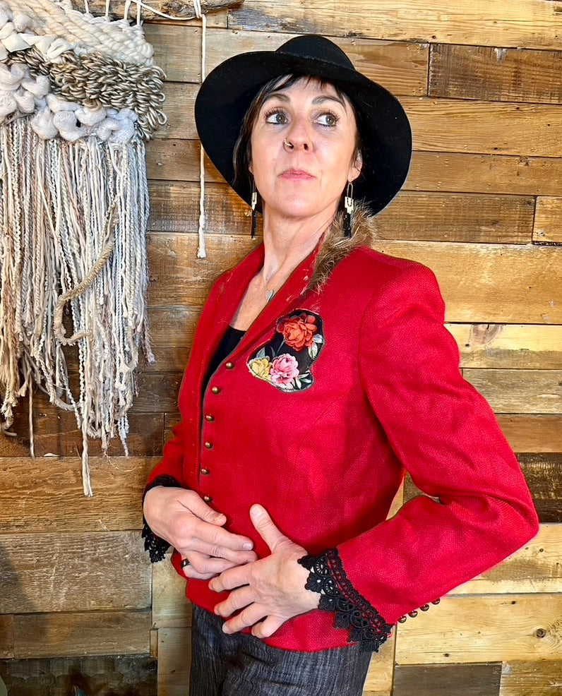 Fancy Red Blazer