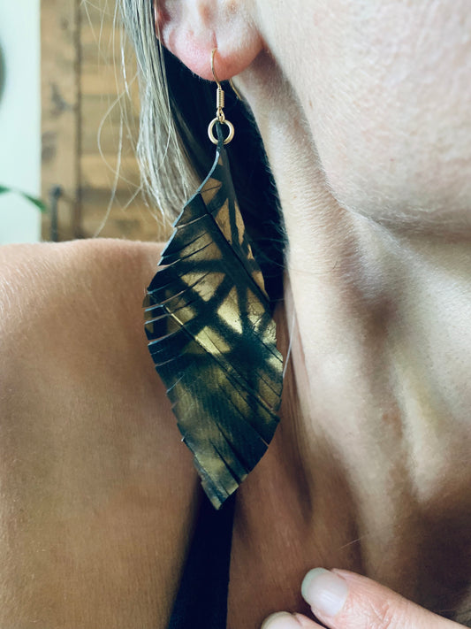 Full Cycle Leaf Earrings